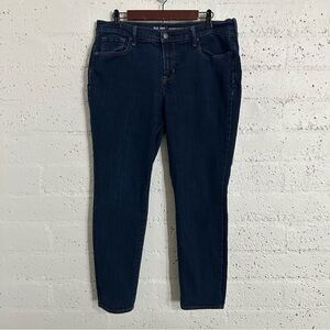 Old Navy Womens Jeans 14 Short Blue Denim Dark Wash Curvy Mid-Rise G12